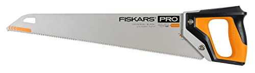 Fiskars Pro Handsaege fuer Holz, Laminat und PVC, Saegeblattlaenge: 50 cm