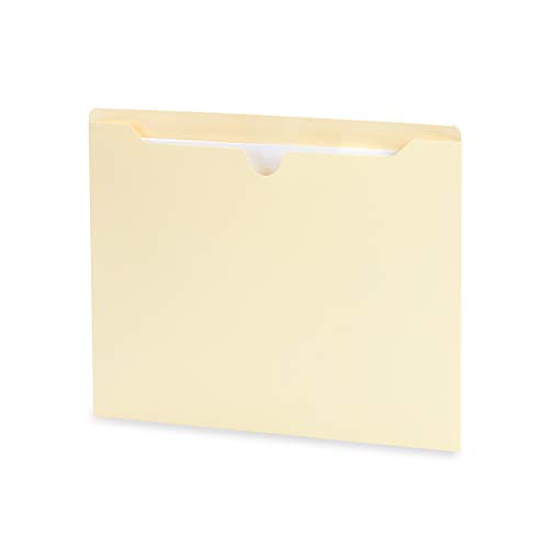 Blue Summit Supplies Manila File Jackets, Reinforced Straight Cut Tab, Designed for Use in Standard Hanging Files, Letter Size, 100 Pack
