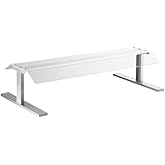 Glownary 34 Inch Pass-Through Countertop Sneeze Guard, Clear Canopy, Double-Sided Freestanding Design, 34.6 x 18.5 x 8.6 Inches, for Buffet and Salad Bar