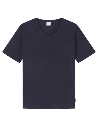 Camiseta Licra Cuello V, Azul, M