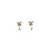Honeycat Mini Moon Stud Earrings in 18k Gold Plate | Minimalist, Delicate Jewelry (G)