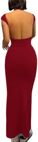 linjianvhai long dress bodycon open back Amazon.com: Linjianvhai Women Sexy Long Dress Bodycon Open Back Tie Up  Solid Color Halter Neck Sleeveless Summer Clubwear Beach Dress : Clothing,  Shoes & Jewelry