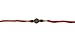 Set of Two, Om - Swastik Design, Rakhi thread, Raksha bandhan Gift for your Brother, Red Color