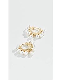 Shashi Lola Pearl Huggie - Pendientes para mujer