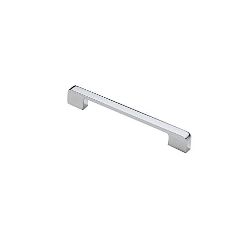 1 Pcs Zinc Alloy Bright Chrome Color Handle Modern Minimalist Pull Used for Drawers, Cabinets, Wardrobes, Doors or Windows(170mm x 12mm x 23mm)