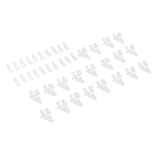 KIMISS Micro Rc Clevis Rc Plane Control Horn Plastic 20 Sets 4 Hole Control Horns Clevis Kit Kt Rudder Angle For Rcplane Foam Fixed Wingcraft