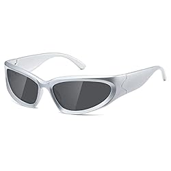 kimorn Y2K Wrap Around Polarized Sunglasses Womens
