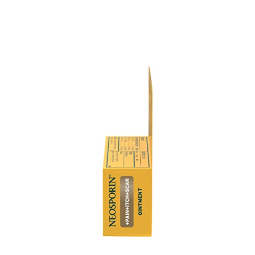 NEOSPORIN ANTIBIOTIC PAIN-RELIEVING, ANTI-ITCH, & SCAR APPEARANCE MINIMIZER OINTMENT WITH NEOMYCIN & BACITRACIN ZINC, 24-HOUR INFECTION PROTECTION FOR MINOR CUTS, SCRAPES & BURNS,.5 OZ