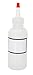 Vestil BTL-RC-4-LBL Low Density Polyethylene (LDPE) Round Graduated Dispensing Bottle with Label and Red Cap, 4 oz Capacity, Translucent