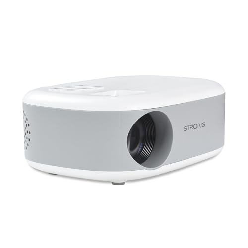 - Mini Proyector de Vídeo N1 - Resolución HD 720p Compatible con Full HD 1080p - 120 ANSI Lúmenes - Distancia de proyección 0,9 a 6,2 m - Conectividad HDMI/USB/AV + Salida de Audio - Blanco