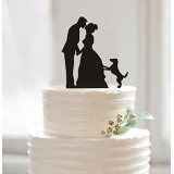 Funny Wedding Cake Toppers, Custom Wedding Cake Topper, Bride and Groom Cake Topper, Pet Dog Cake Topper, Unique Cake Topper.