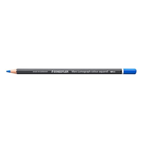 STAEDTLER Watercolour Pencil - Phtalo Blue - Mars Lumograph Colour Aquarell - Pack of 6, 104-3