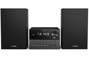 Philips TAM3505M2 Micro Music System Hifi with Bluetooth, CD Player, USB, Auracast FM and DAB Radio, 85% PCR Material