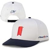 Michelob Ultra Snapback Hat, White and Navy Blue, Embroidered Logo Cap