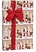 Woodland Santa Claus Reindeer Kraft Wrapping Paper - 24 Inches x 15 Feet Roll