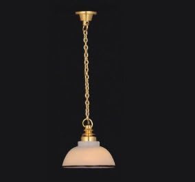 Heidi Ott Dollhouse Miniature 1:12 Scale Americana Hanging Swag Lamp #YL5020