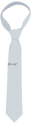 Status Men's Tie Bar Crossed Knife and Fork, Silver, One Size