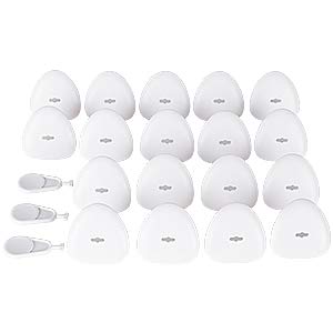 EUDEMON Three-Hole Socket Covers Baby Safety Outlet Plug Covers to Prevent Electric Shock (18 Pack, White)