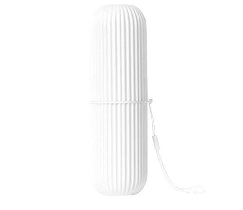 Toothbrush Travel Case Hard Plastic Tooth Brush Container Portable Toothbrush Cup Holder for Storage Toothbrushes and Toothpaste