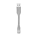 Getwow Replacement USB Charging and Data Transfer Cable Cord for Jawbone UP3 UP4 UP2 - 4 Inches - Gray