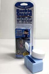 Buckle Guard PRO (Blue, Pack of 2) -- Seat Belt Button Cover Deters Kids and Disabled Adults from Opening Seat Belts, Fits the Larger Seat Belt Buckles in Cars, Vans, SUVs, and Buses