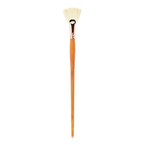 Princeton Refine Artist Brush, Brushes for Oil and Acrylic Paint, Series 5400 Natural Chunking Bristle, Fan, Size 12
