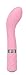 Pure Love Silicone G-Spot Vibrator Pink, Rechargeable and Multi Speed with Swarovski Crystal Button, Pretty Quilted Vibrator