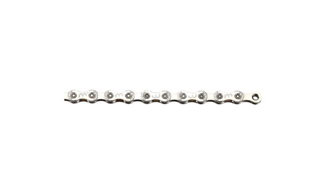 BBB Cycling E-PowerLine Cycling Chain Bikechain with SmartLink QuickLink Included Bicycle Chain E-bike Specific Ebike Chain for 12-Speed Chain Bikes 136 Links Nickel Plating Silver BCH-12E
