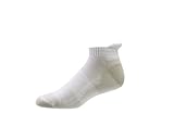 Aetrex Copper Athletic Low Cut Sock, White, Large