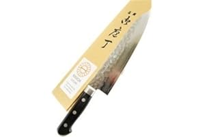 Kikuichi 8in Warikomi Hammered Damascus Gyuto Knife