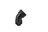 Thermaltake Pacific DIY LCS Black G1/4 PETG 16mm (5/8") OD Tube 45 Degree Compression Fitting Cooling - CL-W096-CA00BL-A