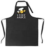 Chef Emoji Apron- Personalized with a name- Your choice of words and color- Embroidered apron