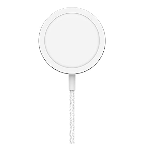 Belkin Portable Wireless Charger Pad with MagSafe (Fast Charging Up To 15W, Kick Stand for Flawless Compatibility with iPhone 14, iPhone 13 and iPhone 12 series, PSU not included) – White