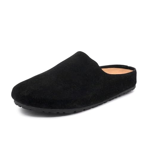 JOMIX Women's House Slippers Cork Suede Clogs with Anatomical Insole Comfortable and Lightweight Slippers