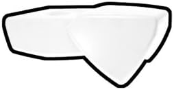 Soft Plastic Pauldron (White) - Custom Minifigure Piece