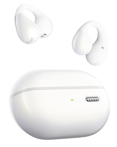 SoundPEATS PearlClip Pro Open Ear Bluetooth Kopfhörer, Clip On Kopfhörer Bluetooth 5.4 Earbuds, ganztägiger Komfort, Filmmodus 3D-Klang, Dynamischer E