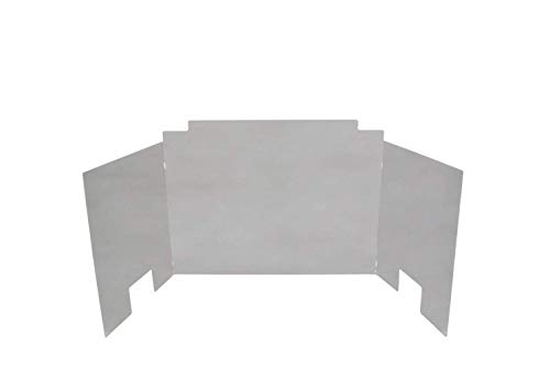 RH Peterson Co. Contemporary Three Panel Polished Stainless Steel Fyreback - 24 Inch
