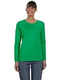 Gildan G540L Women's 5.3 Oz. Heavy Cotton Missy Fit Long-Sleeve T-Shirt - Irish Green - M