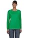 Gildan womens Heavy Cotton 5.3 oz. Missy Fit Long-Sleeve T-Shirt(G540L)-IRISH GREEN-M