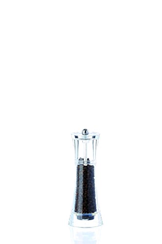 Bisetti Verona Acrylic Pepper Mill, Clear, 6.9