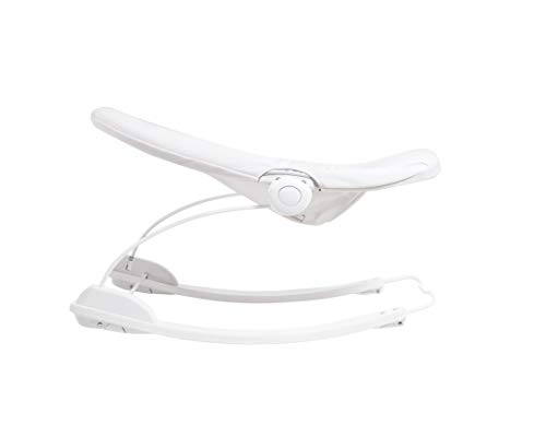 Bloom Coco Go 3-in-1 Baby Lounger/Bouncer/Rocker Beach House White Frame with Seat Pad in Organic Front/Baby Facing Cotton Canvas (Coconut White) - Thumbnail 3