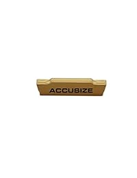 accusize Herramientas   mgmn 2 doble final límite de carburo Insertar, revestimiento de estaño, 10 pcs caja, # 2403   4022 X 10