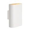 Lucide OVALIS – Wandlamp – 2xE14 – Wit, 16 cm x 9 cm x 20 cm