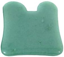 HermosaUKnight Portable Size Gua Sha Facial Massage Tool Chinese Natural Jade Scraping Tools-green