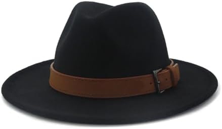 Brown Felt Fedora Hat Women\'s Men\'s Wide Brim Vintage Style Hat‎ with Belt NWT Stetson Imperial Wide Brim Brown Felt Fedora Women main image 3