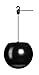 OSD Audio 70V Hanging Pendant Speaker – Reinforced Cable Suspension, Black – PC640thumb 1