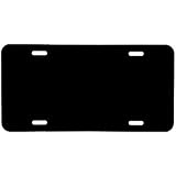 DMSE Wholesale Black Blank Metal Aluminium Automotive License Plate Plates Tag for Custom Design Work - 0.025 Thickness/0.5mm - US/Canada Size 12x6 (Black)