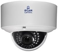 IPCC-4008E - 4X Optical Zoom (2.8-12mm), AutoFocus, UHD 5.0 Mega Pixel, IP66 Metal, POE Vandalproof MiniDome Camera with 60 feet Ir Nightvision,ONVIF, Compatible with Synology, Blueiris- Color White