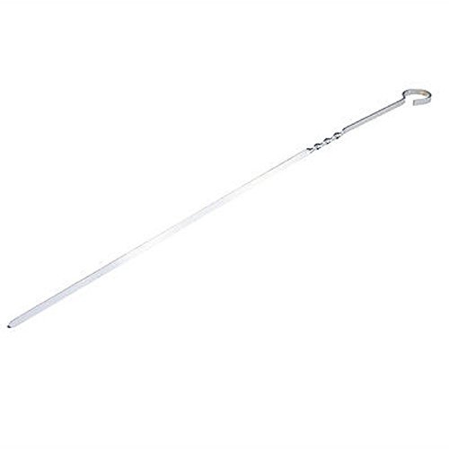 Simply Silver - New 15" 10pcs Stainless Steel Sticks BBQ Barbecue Grill Skewer Kabob Needle Fork - Unbranded