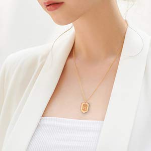 Gold Initial Necklaces for Women Girls, 14K Gold Plated Letter Pendant Necklaces Initial Layered Gold Necklaces for Women-B